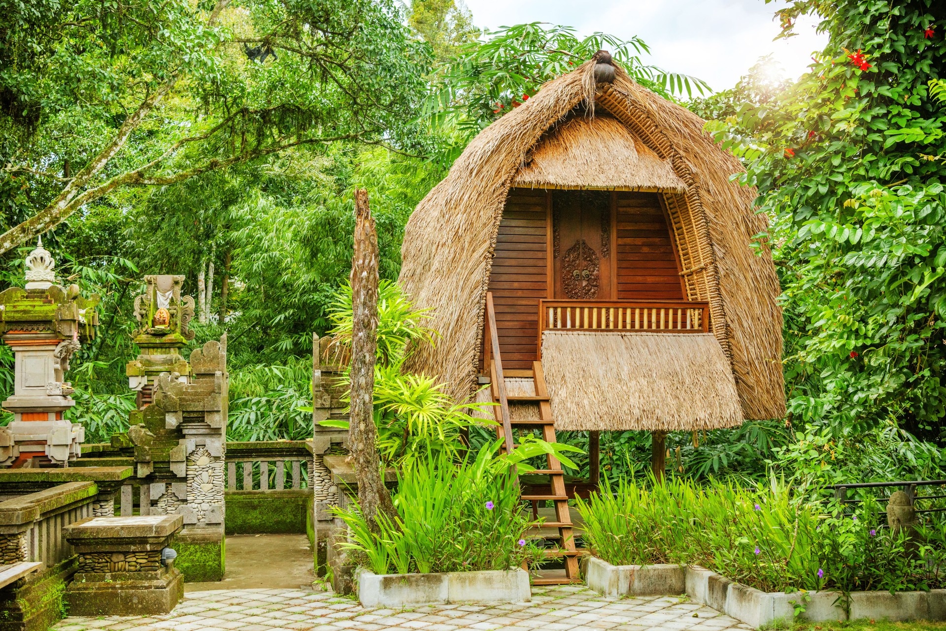 Bungalow at the tropical resort, Bali